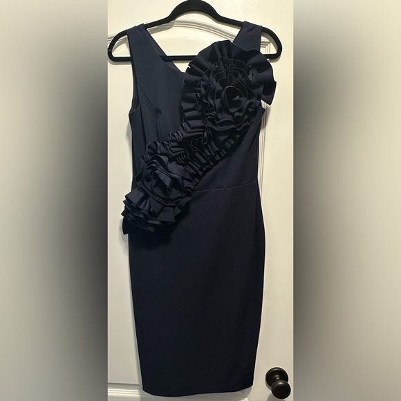 Betsy Adam navy formal dress, size 8. - Picture 1 of 4